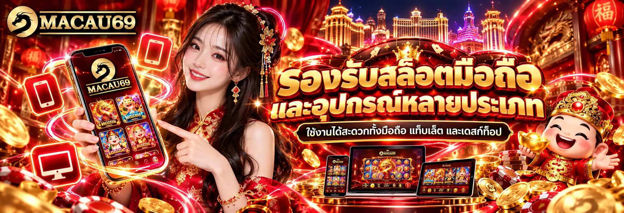 รองรับสล็อตมือถือและอุปกรณ์หลายประเภท