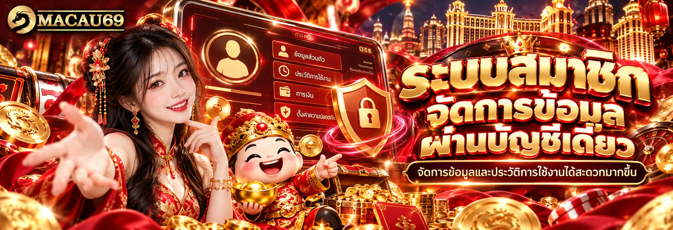 ระบบสมาชิกจัดการข้อมูลผ่านบัญชีเดียว